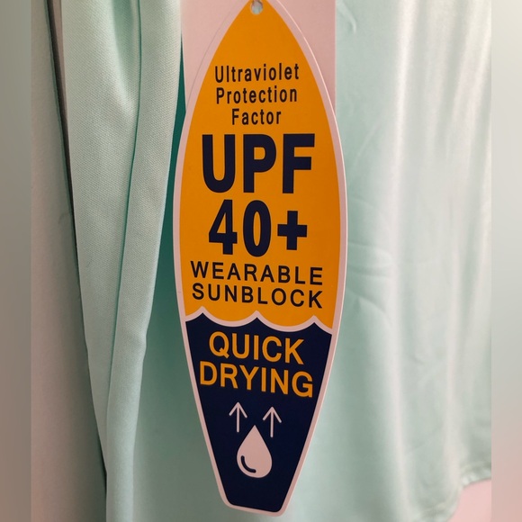 SURF ZONE MENS SURF & SWIM SHIRT SIZE XXL AQUA AUTHENTIC SWIMWEAR PS214 - Picture 6 of 6